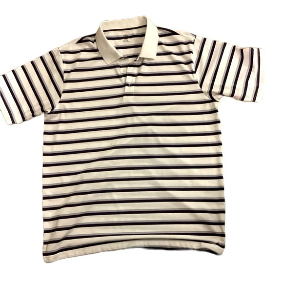 PGA Tour Striped Polo Golf Shirt, XL - Picture 1 of 6
